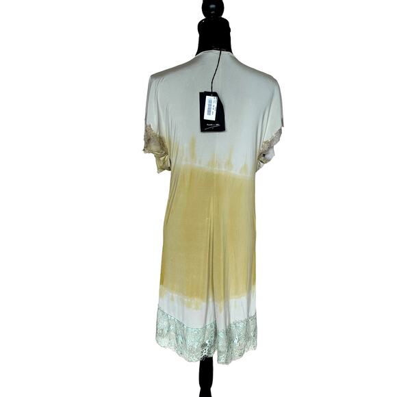 Phisique du Role Ombre Shift Dress LARGE Coquette Lace Italian Designer $398 NEW - Picture 3 of 10